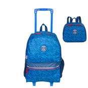 Kit Mochila e Lancheira Sestini PSG M Plus Azul