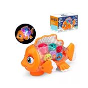 Peixe Robô Transparente Laranja - ToyKing TKAB3406