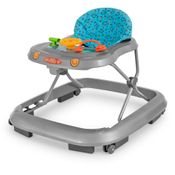 Andador Infantil Musical Disquinho Andajar Brinquedo com freio Acqua Cinza Tutti Baby