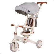 Triciclo Multifuncional Bicicleta de Equilíbrio Com Pedal E-lite Trike Premium Baby Cor:Cinza