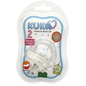 Chupeta de Silicone KUKA Soft Orto Cristal Tam-2 (Maiores de 6 meses)