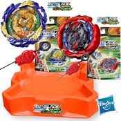 Beyblade com Arena de Baralha Dual Pack Lançadores - Hasbro