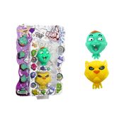 2 Bonecos Bebê Verde e Gato Amarelo - Splats Head Mini