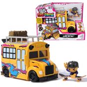 Brinquedo de Dedo - Tech Deck - Sk8 Crew Bus - Playset Ônibus Radical - Sunny
