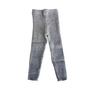 Calça de Tricô Canelada Básica Tricô Kids Cinza Claro