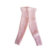 Calça de Tricô Canelada Básica Tricô Kids Rosa