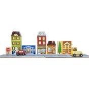 Blocos de Montar Cidade Banco/Loja/Café/Escola - Newart Toys