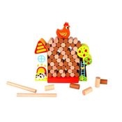 Jogo Jenga Galinha Brinquedo Educativo - Tooky Toy