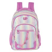 Mochila De Costas UP4YOU Arco Iris Brilhante Roxo Luxcel