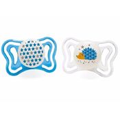 Chupeta de Silicone Physio Light Lumi 16 a 36 meses Chicco Branco e Azul