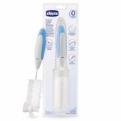Escova Para Mamadeira 3 Em 1 Chicco Branco e Azul