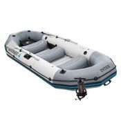 Bote Inflável Intex Mariner 4 C/ Par Remos Bomba Barco Pesca