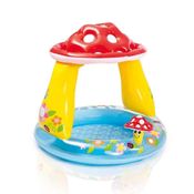 Piscina Inflável Bebes Infantil Cobertura Cogumelo - Intex