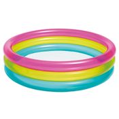 Piscina Inflável Infantil 63 Litros Redonda Arco-íris 86cm Intex