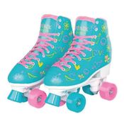 Patins Fenix 4 Rodas Roller Skate  Azul Tamanho 31 ao 34 Ajustável Fenix