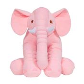 Pelúcia Gigante - 60 Cm - Elefante Rosa - Buba