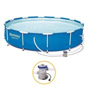 Piscina Estrutural 6.473 Litros com Bomba Filtro 110v Bestway