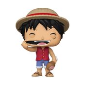 Boneco - Funko POP Animation - One Piece - Luffy com Carne - Candide