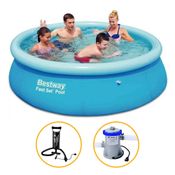 Piscina Inflável 2.300 Litros + Filtro + Bomba - Bestway