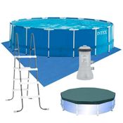 Kit Completo Piscina Intex 16.805 Litros Estrutural Armação 110v