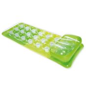 Colchão Bronzeador Inflável Caribe Porta Copos 58890 Intex Verde