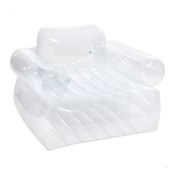 Poltrona Inflável Beanless Apoio de Braço Intex Transparente