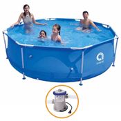 Piscina Estrutural Armação 4383 Litros + Bomba Filtro 220v Avenli Jilong