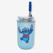 Copo Neo com Canudo Stitch Namorados – Disney