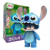 Boneco Stich 24 Cm Mexe Orelha Abre A Boca Elka - 1288