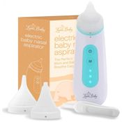 Aspirador Nasal Elétrico para Bebê Lunobaby Recarregável com 2 Pontas, Branco