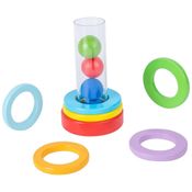 Brinquedo Montessori Interativo Anéis de Empilhar para Bebês de 6 a 12 Anos, Adena Montessori