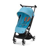 Carrinho de Bebê Ultracompacto com Suspensão Suave e Reclinação Ajustável com Uma Mão, Cybex Libelle 2, Azul Claro