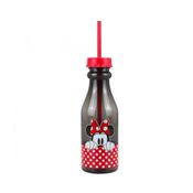 Garrafa Plastico Com Canudo Minnie 500ml Disney