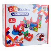 Blocos de Montar Magnéticos - DM Blocks - 67 peças - DM Toys