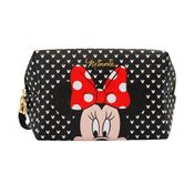 Necessaire Preto Minnie 13x10x20cm Disney