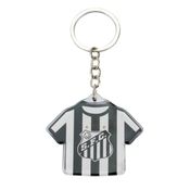 Chaveiro de Metal Camisa Futebol 5cm Santos Oficial