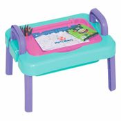 Mesinha de Desenho Infantil - Multiuso - Rosa - Mercotoys