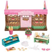 Lil Brinquedo Padaria com Acessórios, para Crianças de 3 Anos ou Mais, LIL WOODZEEZ 6088Z, Rosa