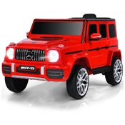 Carro Eletrico Infantil Mercedes Benz G63 a Bateria 12V 1 Assento com 2 Velocidades, OLAKIDS, Vermelho