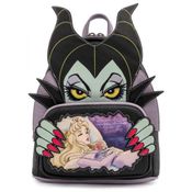 Mochila Escolar Infantil Loungefly Disney Malévola para Crianças a Partir de 12 Anos, Preta