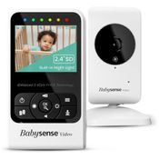 Babá Eletrônica Babysense com Câmera, Monitor, Visão Noturna e Alcance de 300 Metros