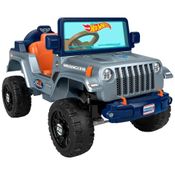 Carro Elétrico Infantil 6V Jeep Wrangler com Som de Direção e Tração Multiterreno, Hot Wheels