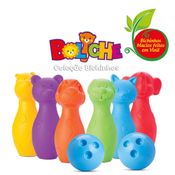 Jogo de Boliche Infantil - Coleção Bichinhos - 6 Pinos - Roma