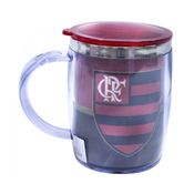 Caneca Térmica Com Tampa Flamengo 450ml