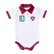 Body Fluminense Polo Branco Torcida Baby