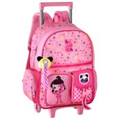 Mochila de Rodinhas Infantil Luluca Soft Gliter