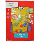 Brinquedo Para Bebê Andador Feliz Amarelo Calesita