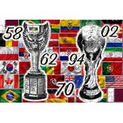 Quebra-cabeça Taça da Copa do Mundo 2022 É nossa de 120 peças