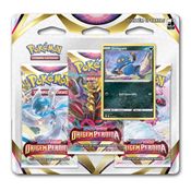 Kit de Cartas Pokemon Blister Triplo Origem Perdida 3 Pacotes + 1 Carta