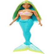 Barbie - Boneca Sereia Mundo da Fantasia Cabelo Azul - Cauda Azul Hrr03